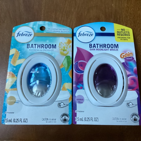 Febreze Bathroom/Small Spaces Refresh & Energize/Gain Moonlight Breeze NEW - Picture 2 of 7